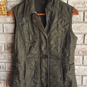 Barbour Dark Green Quilted Women's Vest